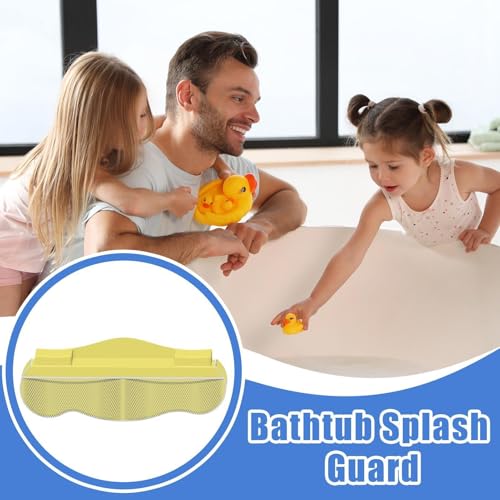 Almacenamiento de juguetes para el baño con protector de salpicaduras 7