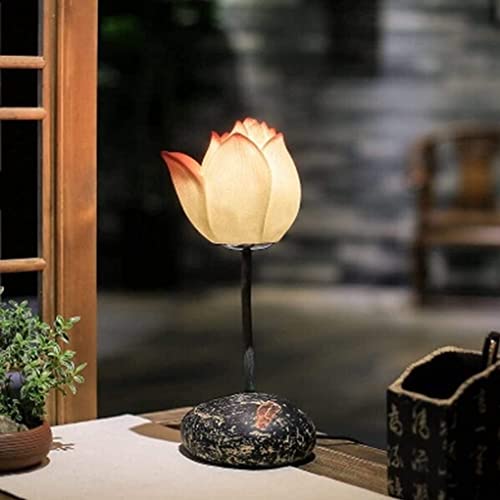 Lampe de bureau lotus pour stopper la fatigue visuelle au salon et dans la chambre