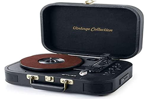 Muse MT-201 GLD Noir Tourne-Disque Stéréo/USB/Bluetooth - Les Beatles, Paul McCartney, John Lennon, RIngo Starr, George Harrison Muse MT-201 GLD Noir Tourne-Disque Stéréo/USB/Bluetooth