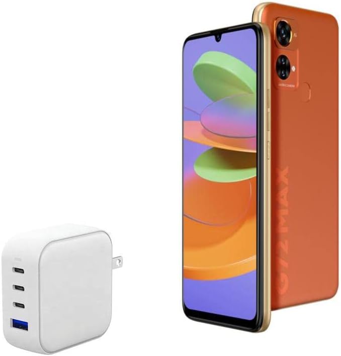 BoxWave Charger Compatible with BLU G72 Max - PD miniCube (100W), 100W 3 PD Port Wall Charger International - Winter White