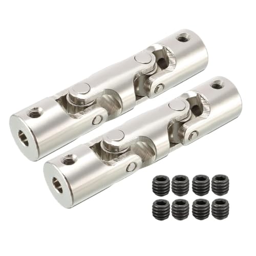 Junta universal giratoria de 8 a 10 mm en pack de 2 piezas para acoplamiento de eje 2
