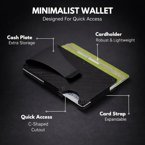 Vemilio Quality Meets Affordability VEMILIO Slim Carbon Fiber RFID - Image 5