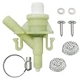 385311641 RV Water Valve Kit by Blutoget- RV Toilet Valve Replacement Fits Sealand Dometic Toilets 300 301 310 311 320 321 Series Pedal-flush Toilets and Marine Toilet