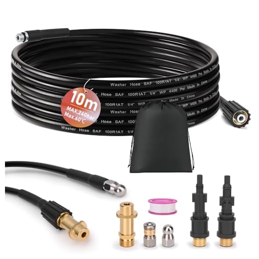 10m Pipe Cleaning Hose Set