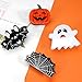 4 Pack Halloween Hair Claw Clips for Women Girls Pumpkin Ghost Spider Web Bat Acetate Hair Clips Hair Banana Barrettes Hair Accessories Nonslip Halloween Hair Clip