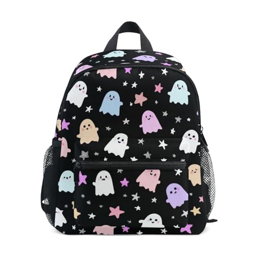 Cute Stars Preschool Backpack Ghosts School Backpack Daycare Bookbag for Kids 3-8