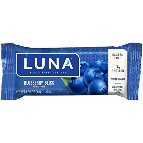 LUNA BAR - Gluten Free Bars - Blueberry Bliss Flavor -
