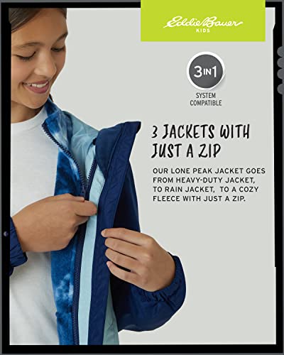 Eddie Bauer Girls' Rain Jacket - Lone Peak Waterproof 3 in 1 Insulated Windbreaker Coat with Removable Fleece Lining (5-20)3