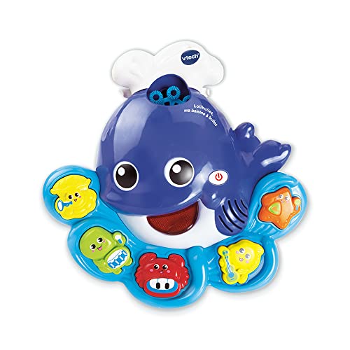 VTech – Lolibulles, Ma Baleine À Bulles - Jouet de Bain Musical Bébé – 1/5 Ans – Version FR