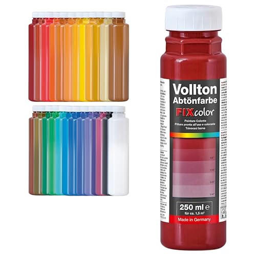 decotric Decolor Bunte Abtönfarbe Weinrot - 250 ml I Dispersionsfarbe für dekorative Anstriche und wasserbasierten Materialien I Hohe Farbkraft & Ergiebigkeit