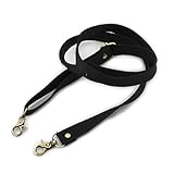Wento 1pcs 31''-57'' Webbing Shoulder Cross Black Bag Strap,Band Width 0.78'',Replacement Cross Body Purse Straps,Black Canvas Purses Straps WTD33 (Black)…