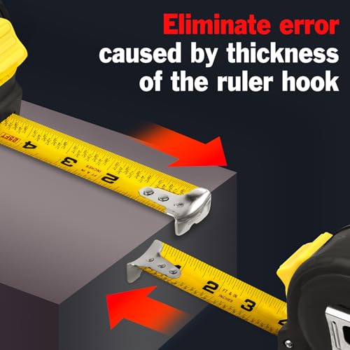 10 Pack Bulk Tape Measure 25 FT with Fractions 1/8, Easy Read Retractable Measuring Tape, Great for House Construction and Carpenter - Image 6