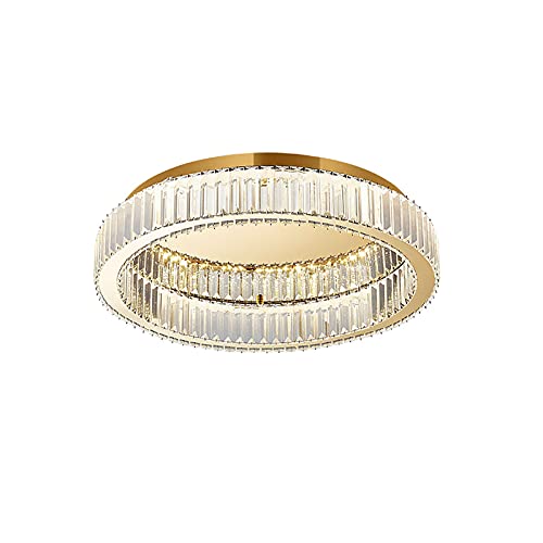 Chandelier LED Moderne en cristal rond dimmable 60x12cm pour votre plafond
