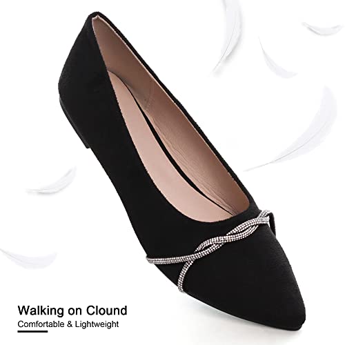 Image of Dear Time Women's Ballet Flats Dress Ballet Shoes Slip on for Office Work Comfortable Shoes