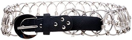 Dominique Silver Ring Belt