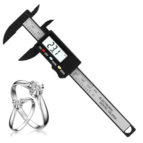 Mini calibre Vernier: dispositivo de regla electrónica, conversión métrica imperial, calibradores digitales compactos que proporcionan una lectura del tamaño | Ingeniería Joyería Hobby Taller