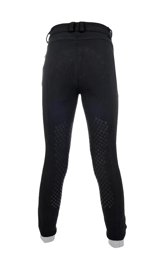 HKM Reithose -Kids Easy- Silikon-kniebesatz - Pantalon - 3301 Pantalon d'équitation pour Enfant avec empiècements en Silicone - Mixte