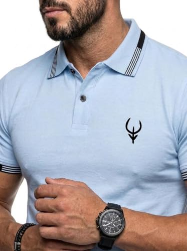 Image of Lymio Polo T Shirt for Men | Men Casual T-Shirt | Polo Available in Combo Pack of 2 (Polo-40-43)