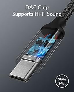 Anker USB C to 3.5mm Audio Adapter, Male to Female Nylon Cable for Samsung S20/S20+/S20 Ultra, Pixel 4/+ 4XL, and More Type C Devices