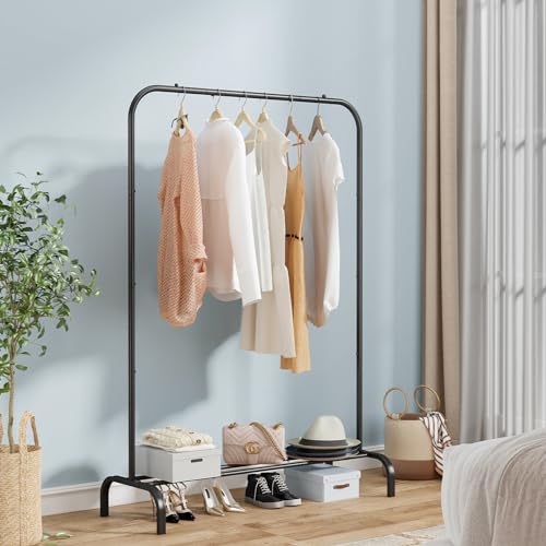 image for SUOERNUO Garment Rack for Hanging Clothes Rack Heavy Duty Portable wit