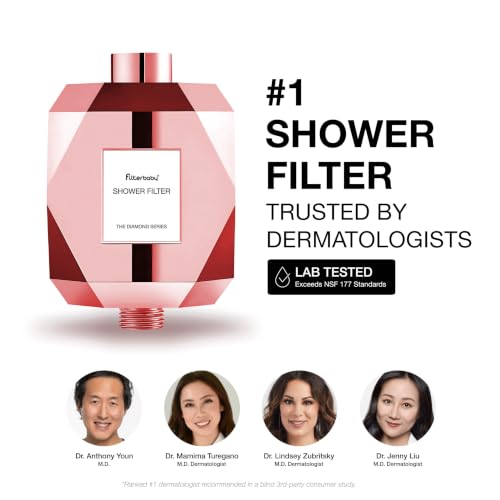 Image of Filterbaby Diamond Shower Filter for Skin & Hair, IAPMO Tested to NSF 177
