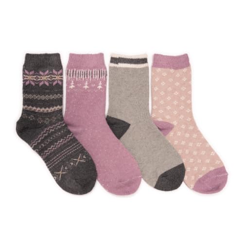 Image of MUK LUKS Women's Holiday 4 Pair Pack Socks