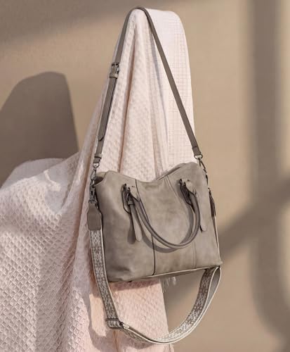 Image of VASCHY Hobo Purse for Women, Two-Strap Set, Easily Converts to Shoulder Bag, Crossbody Bag, or Tote Handbag, Travel Work Bag