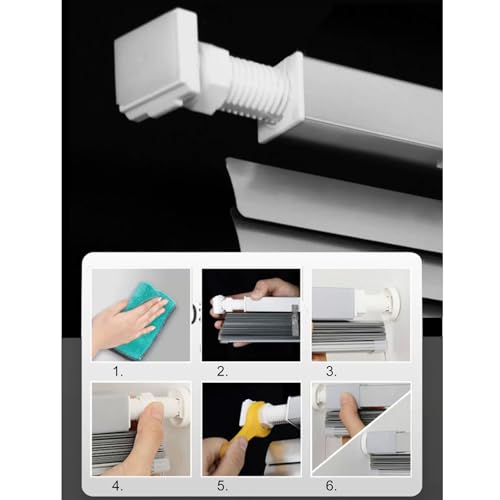 Persianas opacas de aluminio sin taladro para regular la luz en ventanas de casa 7