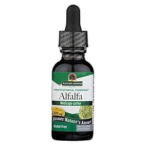 Nature’s Answer Alcohol-Free Alfalfa Herb Extract, 1-Fluid Ounce Supports Immune System, Blood, Digestion, Energy Levels…