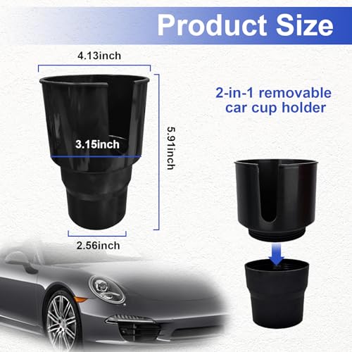 Adaptador Expandible para Portavasos de Auto 4 Pulgadas miniatura 2