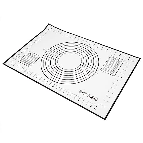 La mejor comparación de Tablas de amasar los mejores 10. 50 Alfombrilla para Masa Herramientas de Repostería Amasar Hornear 40X60Cm Antiadherente para Hornear Piso de Silicona 15.7X23.6In (Negro 40 * 60cm)