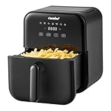 Comfee' ノンフライヤー 4L 大容量 ノンオイル 電気 エアフライヤー 揚げ物 ポテト 7つのメニュー設定 家庭用タイマー 温度調節 自動電源オフ 自動調理 LEDディスプレイ PSE認証済 ブラック