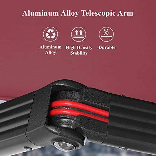Store banne électrique rétractable pour terrasse avec télécommande et manivelle, 3 x 1,5 m, Protection Solaire pour patios, terrasses, Portes, abri extérieur