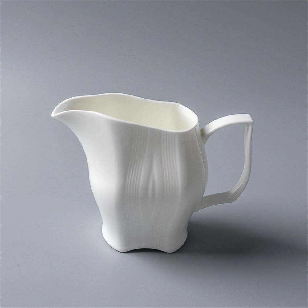 Brocca per latte, salsiera, tazza per acqua, brocca per panna, caffè, zucchero e salse, 300 ml, in ceramica con manico, ideale per il Giorno del Ringraziamento, per riscaldare, per condire insala