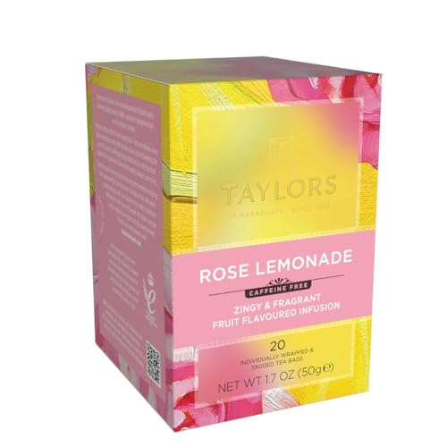 Image of Taylors of Harrogate Rose Lemonade Herbal Tea Bags, 20ct (Pack of 6)