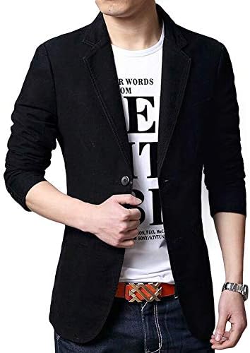 Cloudstyle Mens Casual 2 Buttons Slim Fit Jacket Lightweight Formal Blazer
