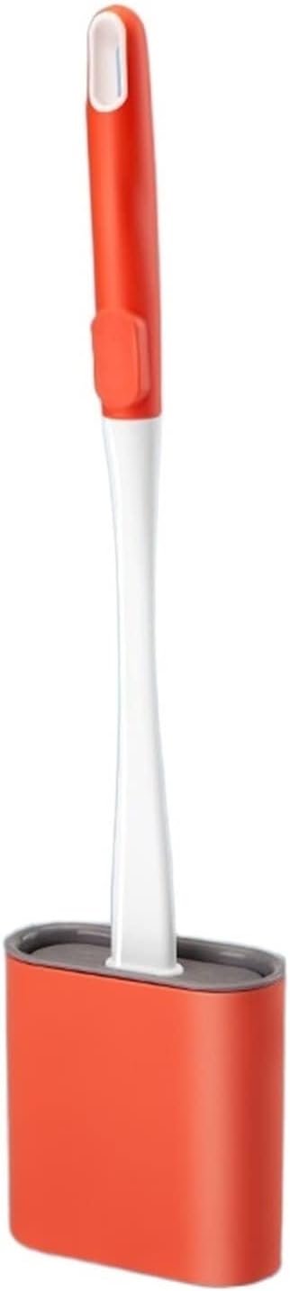 Toilet Brush Holder Silicone Toilet Household Toilet Brush Toilet Brush Wall-Mounted Toilet Set Tough and Durable Storage Convenient Toilet Brush Toilet Brush Holders(A)