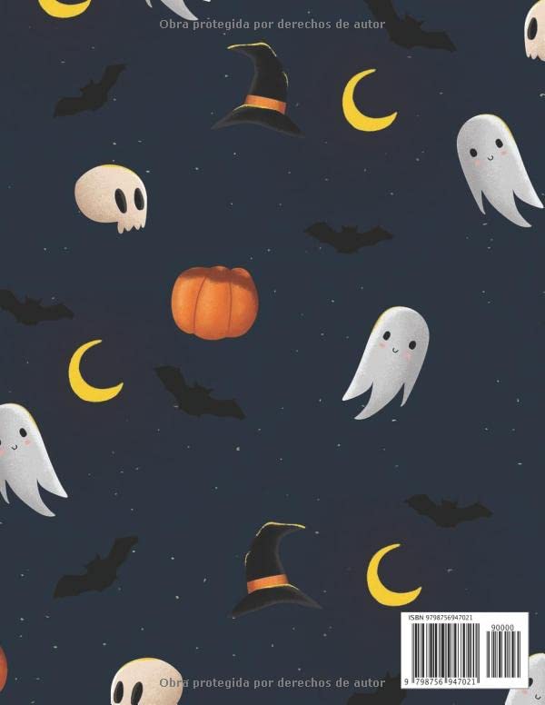 Miniatura 2 de Cuaderno de bocetos Cuaderno con espeluznante diseño de Halloween Grande, 8,5x11, 120 páginas, para dibujar, libro de bolsillo para mujeres, hombres