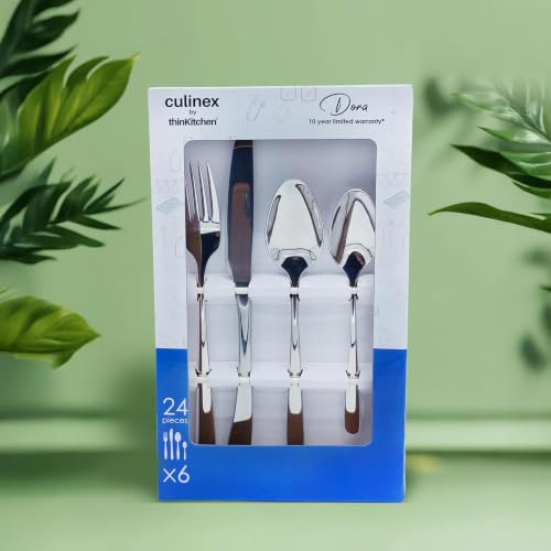 Image of Culinex Premium Dora 18 /8 Stainless Steel Cutlery Set, 24 Pieces