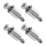 PACKOVE Tapones de Tornillo de Expansión para Espejo Retrovisor de Motocicleta M6, 4 Piezas de Acero Inoxidable, Soporte Estable Antivibraciones para Manillar, Accesorios de Moto
