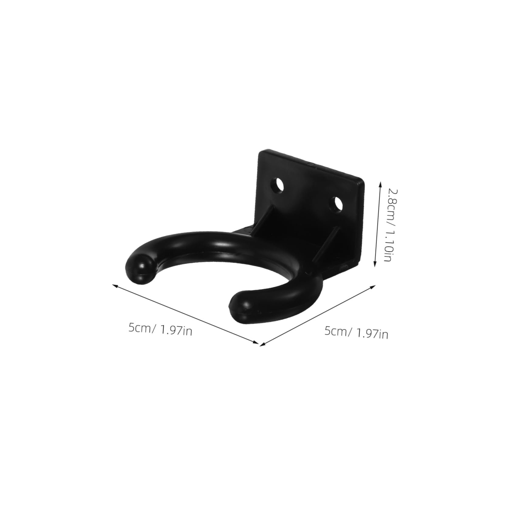SHOWERORO 1 Set Microphone Wall Hangers Durable Mic Holders with Slip Design Easy to Install Microphone Mounts for Home Ktv and Offices