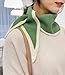 Caissip Knitted Triangle Scarf for Women Y2K Fashion Neckerchief Decoration Shawl Wraps Cape Soft Warm Scarves Neck Warmer