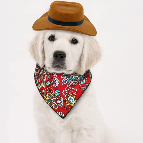 KUDES-2-Pieces-Funny-Pet-Costume-Accessories-Set-Cat-Small-Dog-Cowboy-Hat-with-Adjustable-Elastic-Chin-Strap-and-Bandana-for-Birthday-Christmas-Halloween-Holiday-Party-Cosplay-and-Daily-Wearing - Cucciolini Doodles   KUDES-2-Pieces-Funny-Pet-Costume-Accessories-Set-Cat-Small-Dog-Cowboy-Hat-with-Adjustable-Elastic-Chin-Strap-and-Bandana-for-Birthday-Christmas-Halloween-Holiday-Party-Cosplay-and-Daily-Wearing