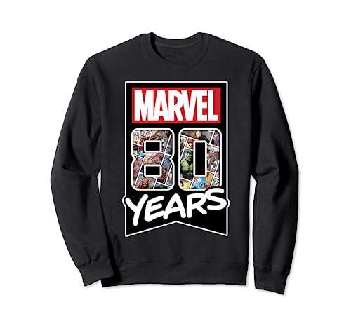 Sweat Marvel 80 Years Comic Fill Logo le cadeau parfait pour collectionneur