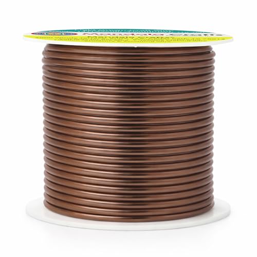 Image of Mandala Crafts 14 Gauge Light Brown Anodized Aluminum Craft Wire, 60 FT | Colored, Flexible, Bendable, for Bonsai, Armature, Sculpting, Wire Wrapping, Jewelry Making, Weather & Tarnish Resistant