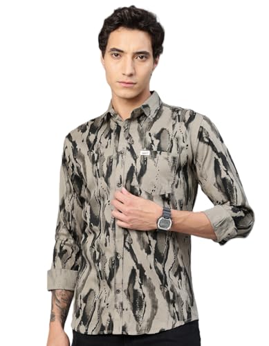 Image of Majestic Man Stylish Abstract Print Casual Shirt - Pure Cotton| Full Sleeve | Trendy & Comfortable