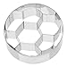 Kaiser - Stampino per biscotti a forma di pallone da calcio, in acciaio INOX, 7,5 x 7,5 x 2,5 cm
