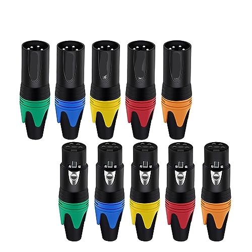 Prise XLR 4 pôles mâle femelle en nickel pour vos enregistrements et studios de podcasting