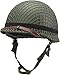 Aifordge WWII US Army M2 Helmet Replica with Net/Canvas Chin Strap DIY Painting (Green)