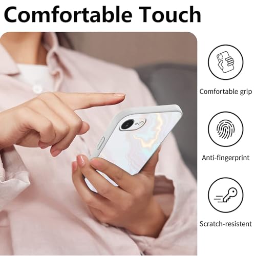 Coque silicone iPhone 16e marbre résoud les risques de chute grâce à sa dragonne - 5